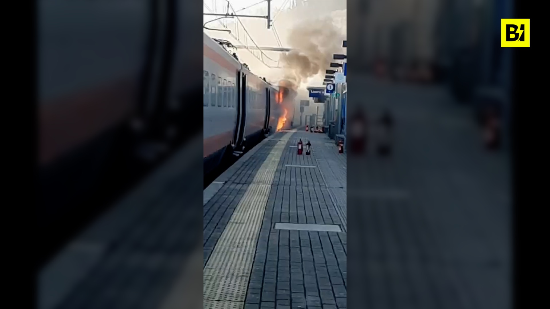 Incendio en un tren Frecciargento: el convoy en…