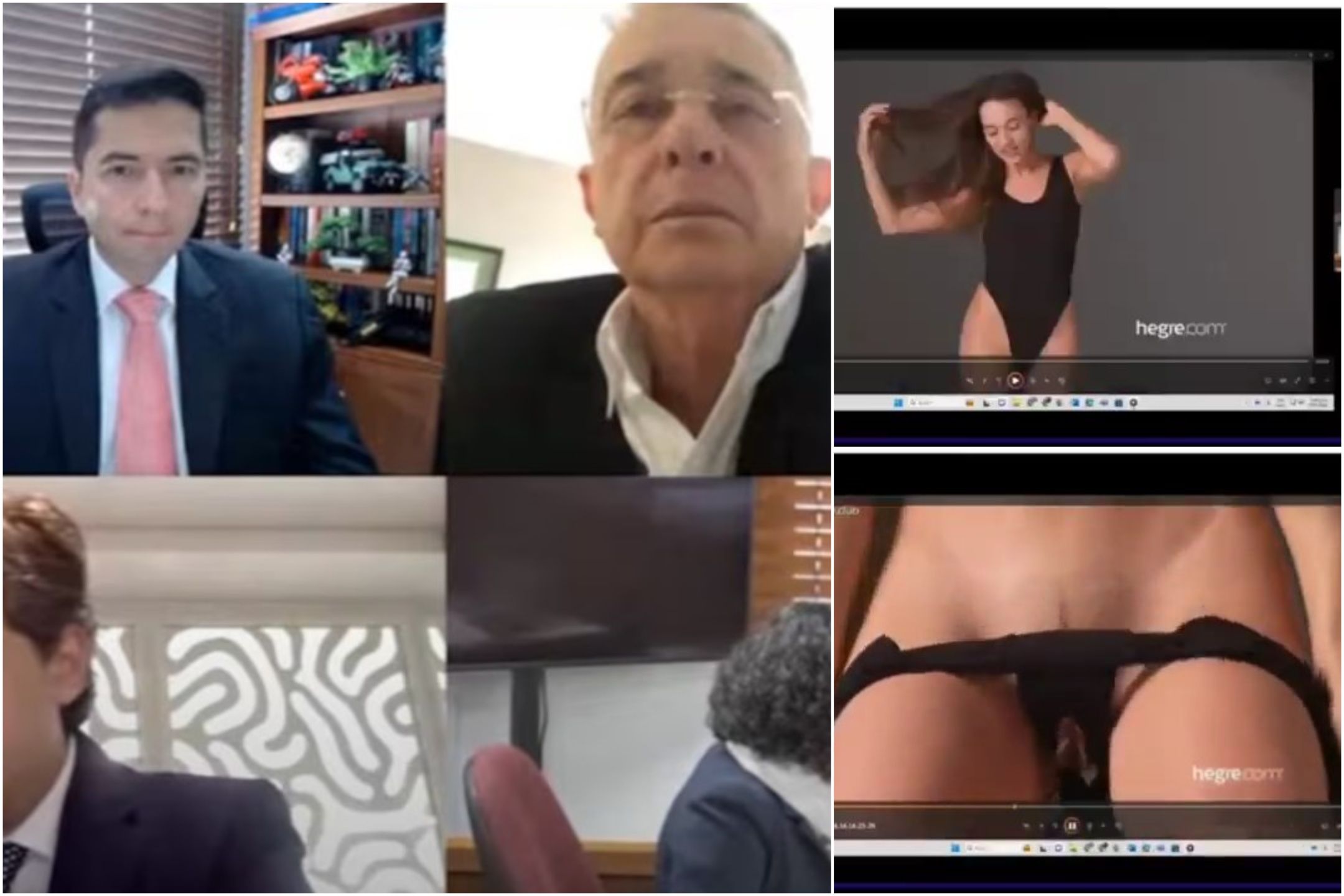 Pornovideo taucht (aus Versehen) beim Prozess gegen den kolumbianischen Präsidenten Alvaro Uribe auf
