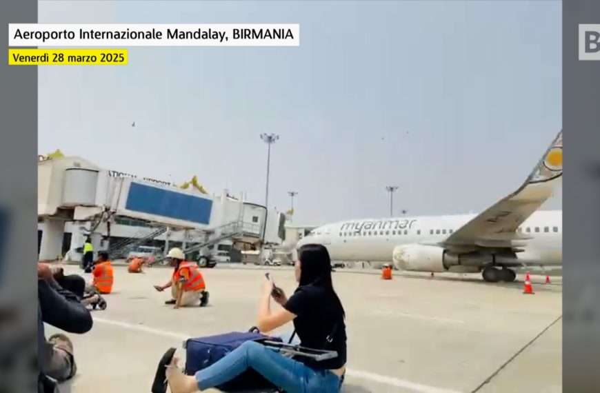 Birmania, alarma y caos en el aeropuerto tras el terremoto