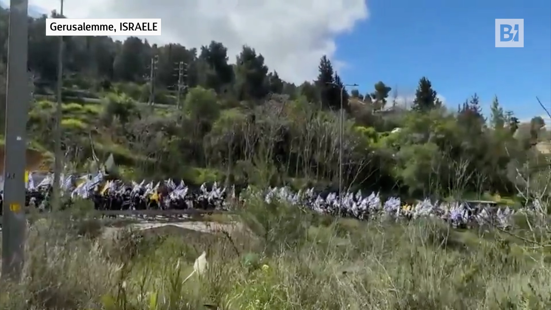 Jerusalén: Miles de personas marchan contra Netanyahu