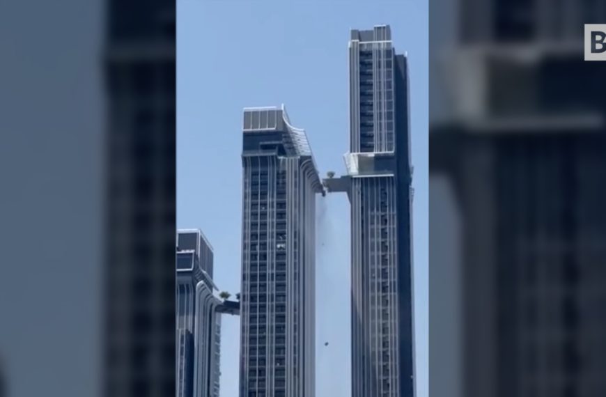 Bangkok, saltos en el vacío entre dos rascacielos para…