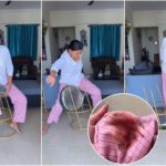 Influencer empalado en un taburete: el video se volvió viral