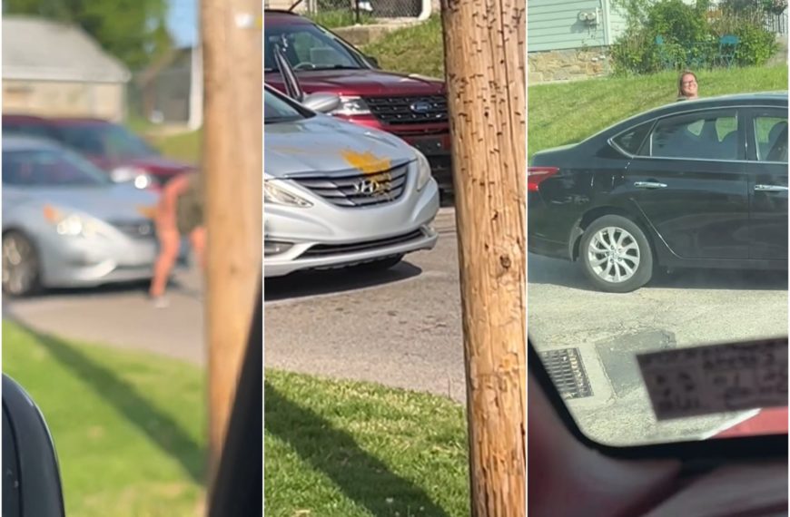 Spray de choque sobre el coche de su rival: mujer…