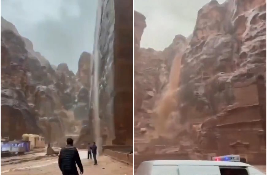 Des touristes emportés par les inondations à Pétra : un tsunami de boue tue une mère et son fils