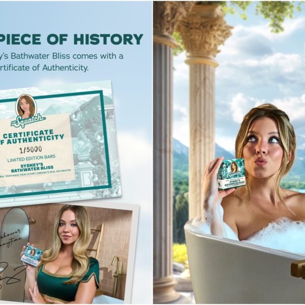 Sydney Sweeney, jabón con el agua de su baño…