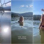 La escapada salvaje de Paris Jackson y su novio: fotos en topless entre agua y árboles.