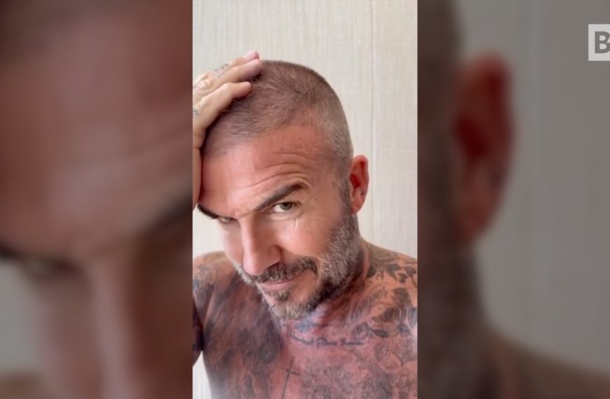 Beckham, was für ein Chaos sind die Haare! Und seine Frau...