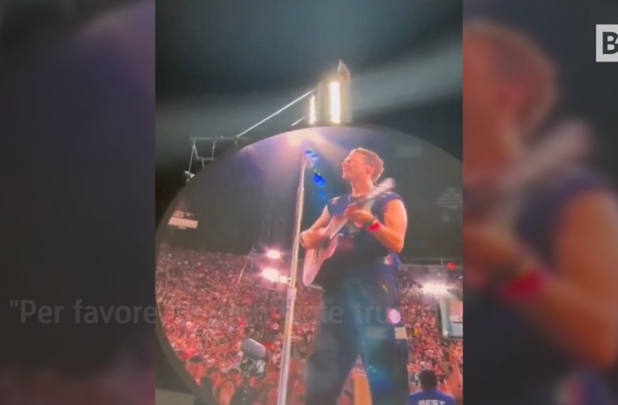 Coldplay und die Kusskamera, dieses Mal …