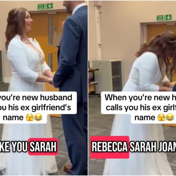 Er sagt den Namen seiner Ex während des Eheversprechens …