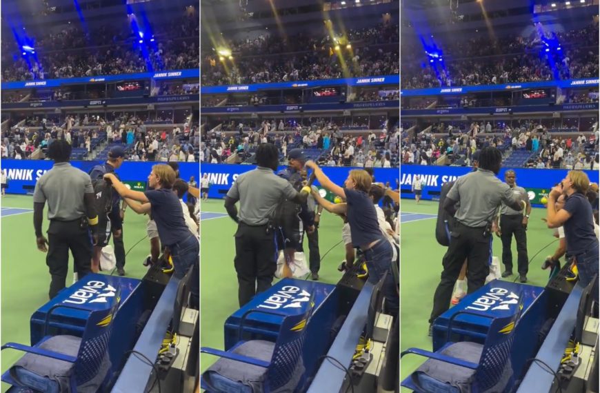 US Open, Fan versucht zu stehlen …