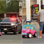 Ubriaco alla guida di una Jeep Barbie da bambina: voleva solo una granita, arrestato