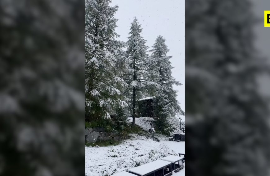 Primeras nevadas en Cervinia: el valle ya está…