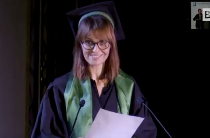 Rom, Paola Cortellesi erhält die Ehrendoktorwürde.