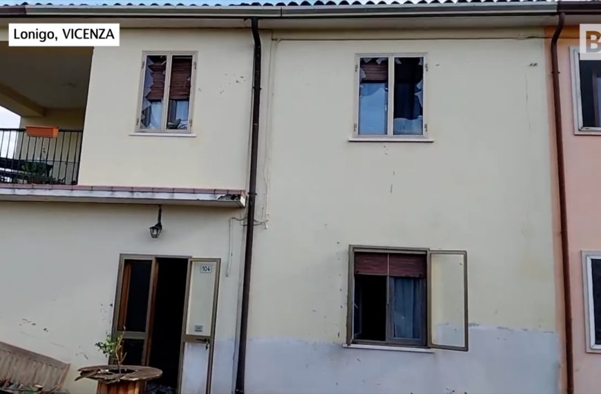 Intempéries en Vénétie, avec des arbres déracinés et des vitres brisées...