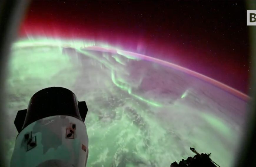 La aurora boreal vista desde el espacio: imágenes espectaculares