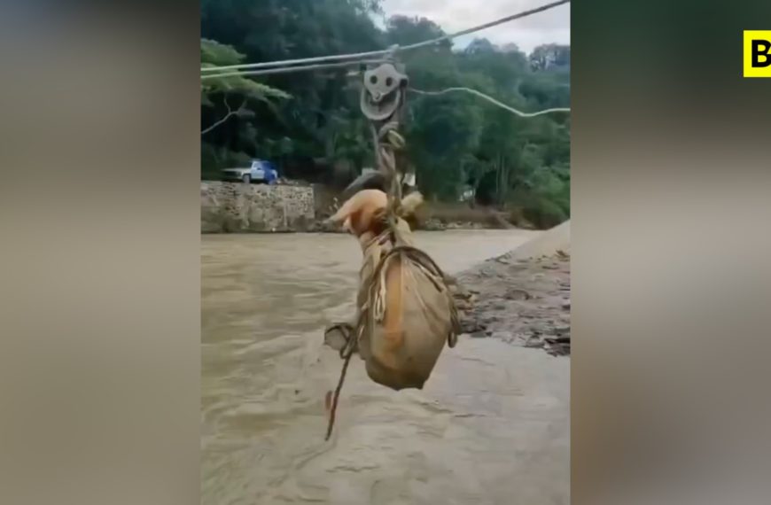 Inundación en México, una polea para llevar…