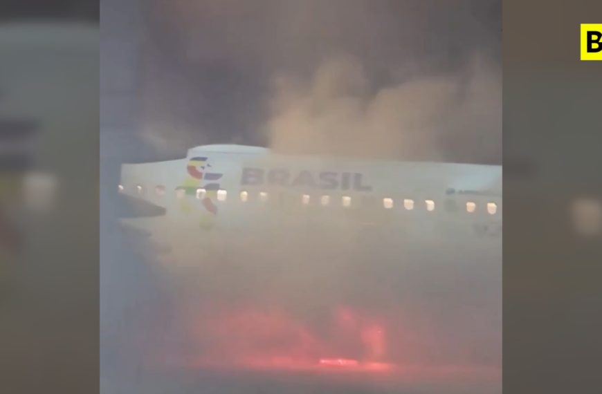 Brasile, aereo in fiamme sulla pista: paura prima…