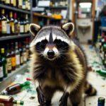 raton laveur ivre en Virginie