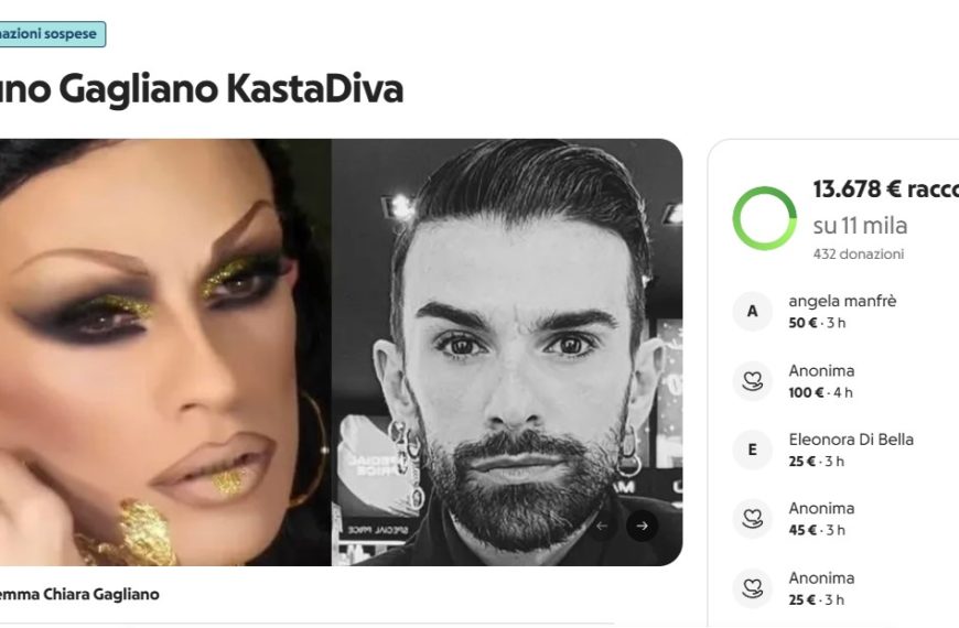 Suicidio della drag queen KastaDiva, Taffo fa bloccare la raccolta fondi per il rientro della salma